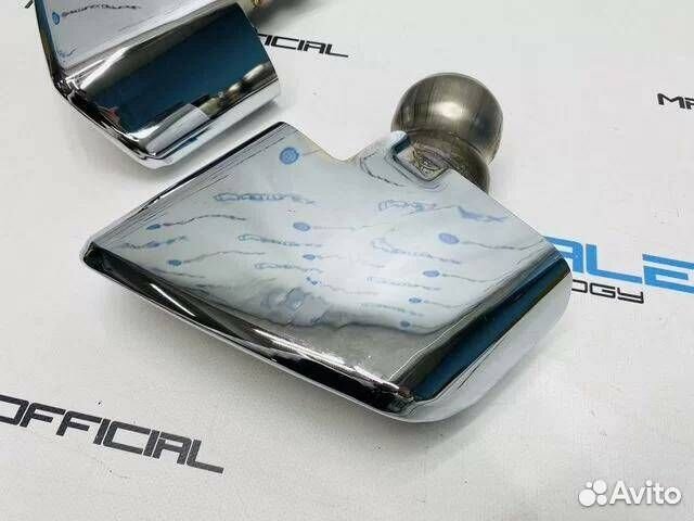 Насадки глушителя BMW G30, стиль 540i, хром