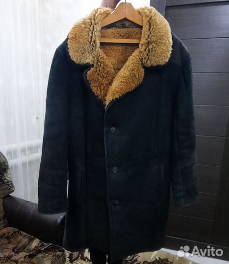 Дубленка натуральная мужская размер 54 56