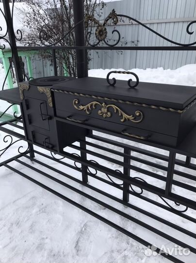 Мангал с крышей