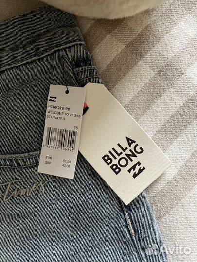 Женские джинсовые шорты billabong