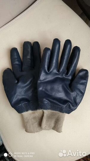 Перчатки прорезиненные