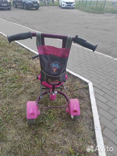 Велосипед коляска с ручкой