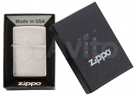 Зажигалка Zippo 200 Brushed Chrome Оригинал Новая
