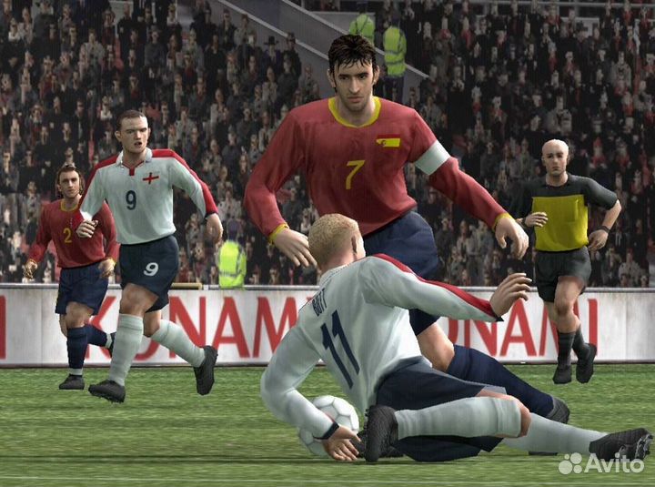 Pro Evolution Soccer 4, б/у, незнач.царап., англий