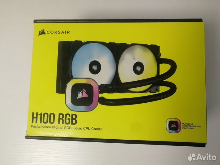 Водяное охлаждение Corsair H100 RGB