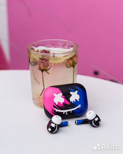 Apple AirPods, custom, аэрография