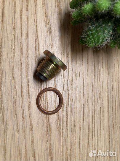 Пробка слива картера резьбовая масляная