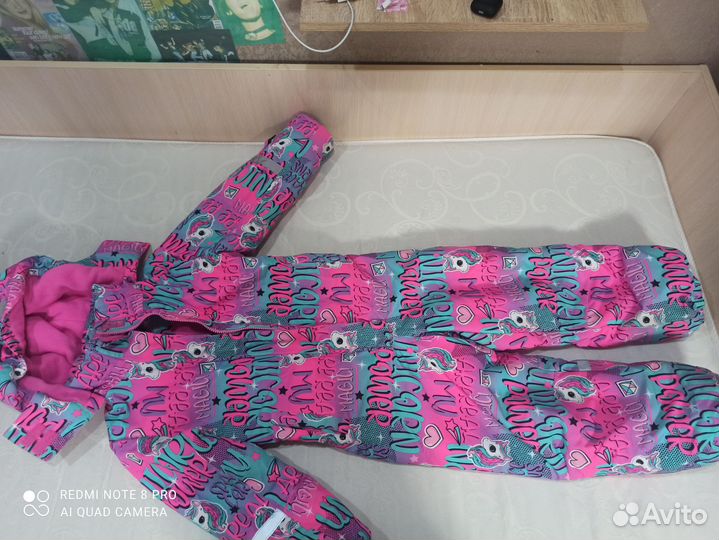 Зимний комбинезон для девочки 122