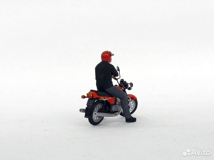 Ява-350-638 (красный) с фигуркой 1/43