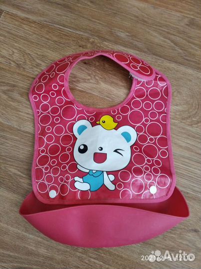 Ручки для детских бутылочек/поильников + слюнявчик