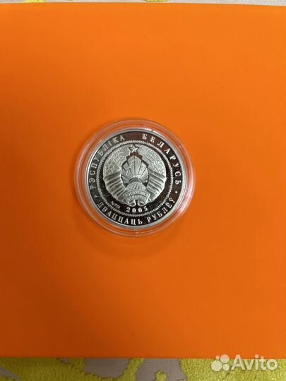 Серебряная монета Fifa 2006, Беларусь