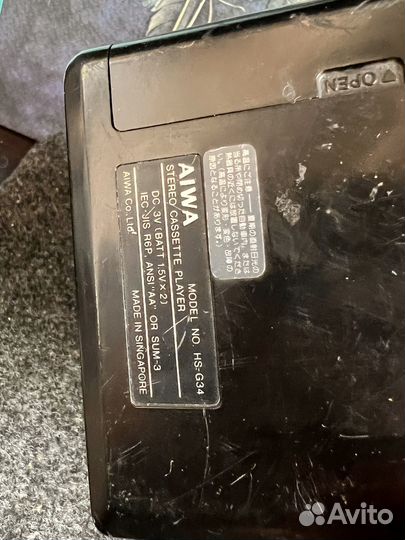 Кассетный плеер aiwa hs-g34 Japan
