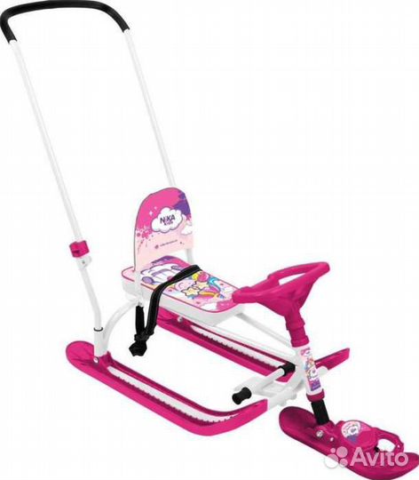 Снегокат Nika Twiny-2 со спинкой и упором