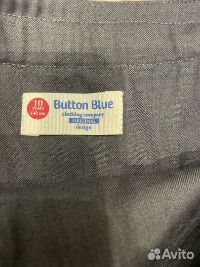 Школьная юбка серая button blue 10/140