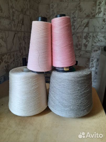 Пряжа для вязания лён-хлопок