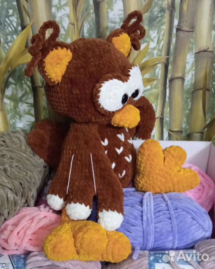 Вязаные игрушки сова