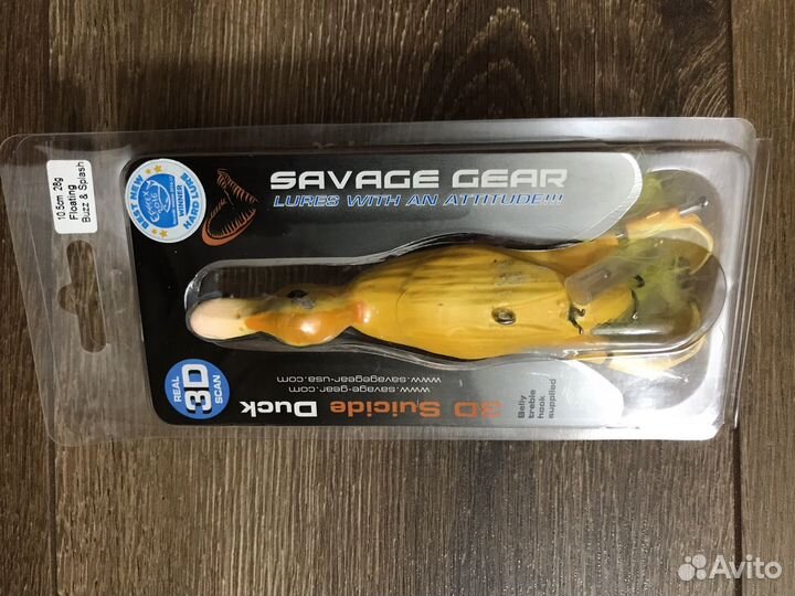 Воблер Утка Savage Gear 3D suicide duck 105