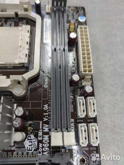 Материнская плата mATX SAM3 ECS A960M MV v:1.0A