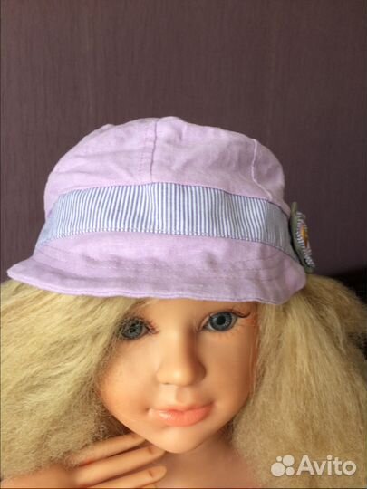 Женская льняная кепка