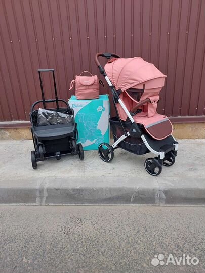 Коляска baballo 2024 девчулька (нежный )