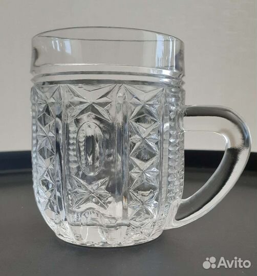 Кружка хрустальная для напитков, 6 штук СССР