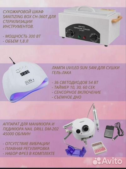 Набор для маникюра и педикюра стартовый набор