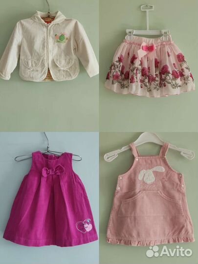 Вещи пакетом на девочку от 86 до 116