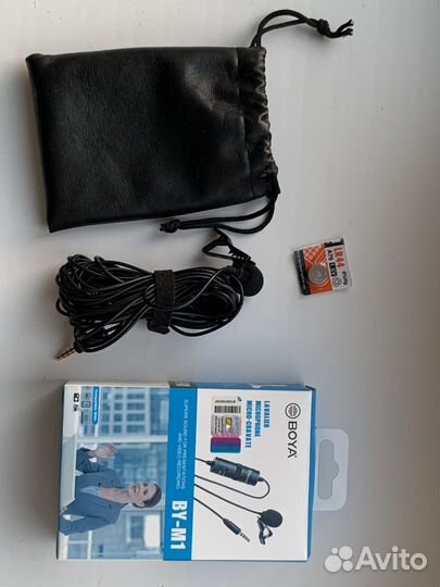 Микрофон петличный boya m-1