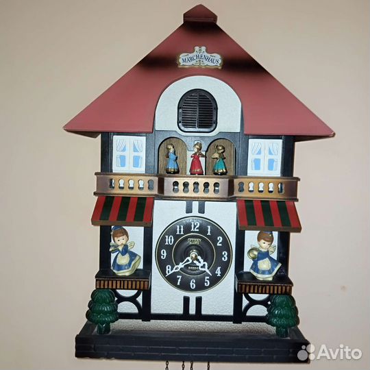 Часы настенные с кукушкой и музыкой citizen poppo
