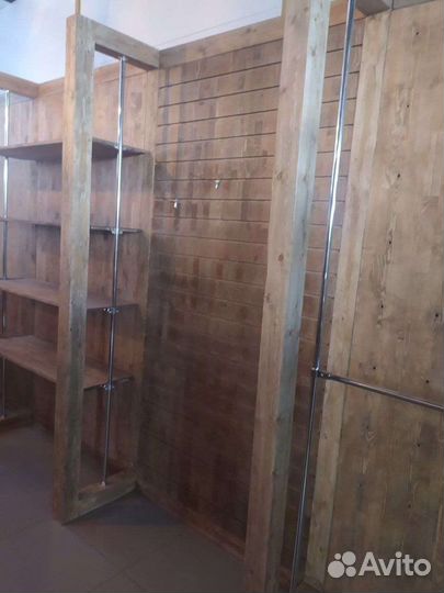 Стеллаж из натурального дерева