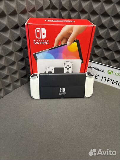 Nintendo switch oled чип + 256гб + 21 игра