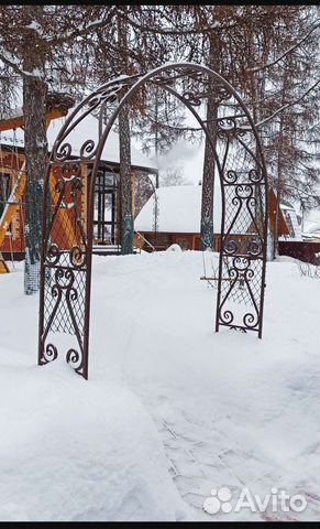 Арка садовая кованная
