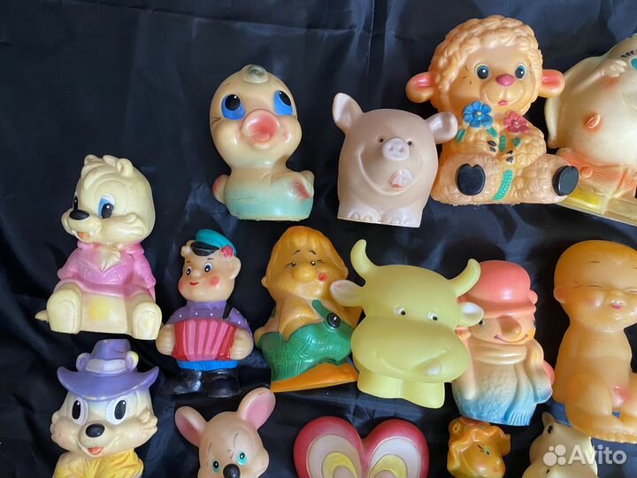 СССР Коллекция Резиновых Игрушек Пакетом 35шт