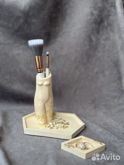 Декор из гипса, натуральные свечи