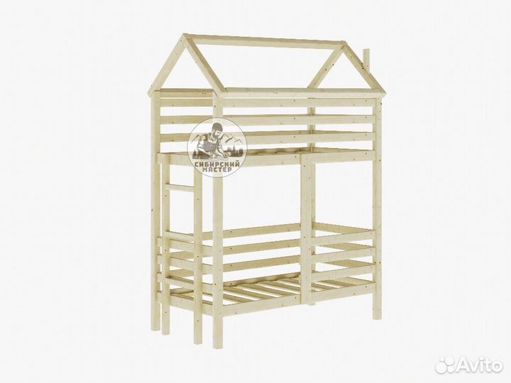 Двухъярусная кровать сосновая
