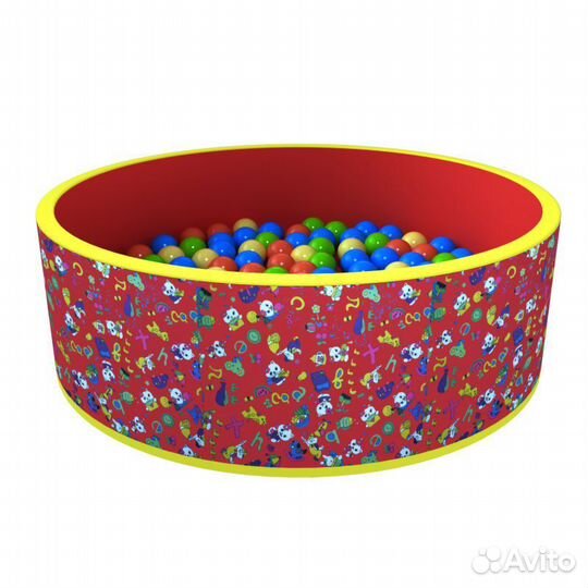 Сухой бассейн Карусель «Веселая поляна» + 100 шаро