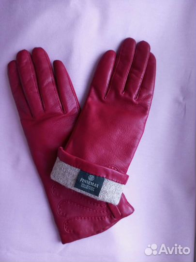 Перчатки женские кожаные