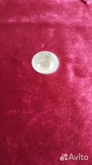 Новинка Монета Великобритании платиновая