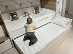 Детская двухъярусная кровать (цвет: белый)
