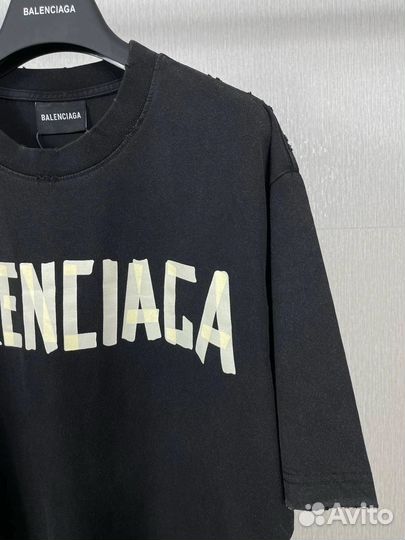 Футболка balenciaga оверсайз