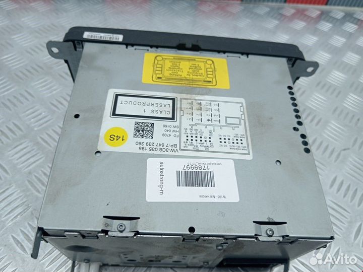 Магнитола Volkswagen Passat CC 2009 3C8035195