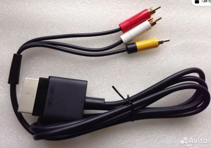 AV (тюльпан) кабель для xbox360 fat slim