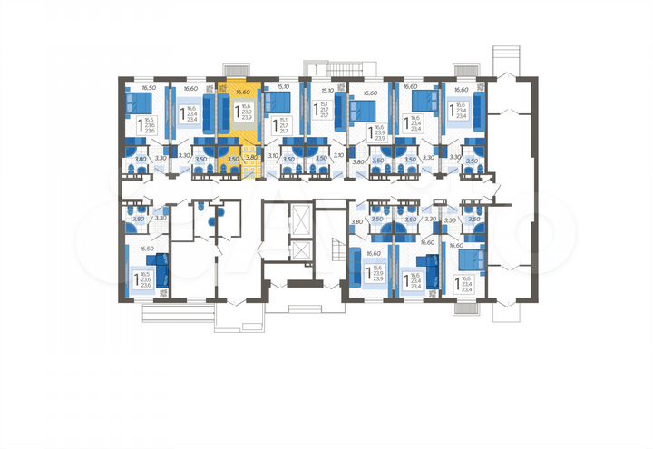 Апартаменты-студия, 23,9 м², 1/12 эт.