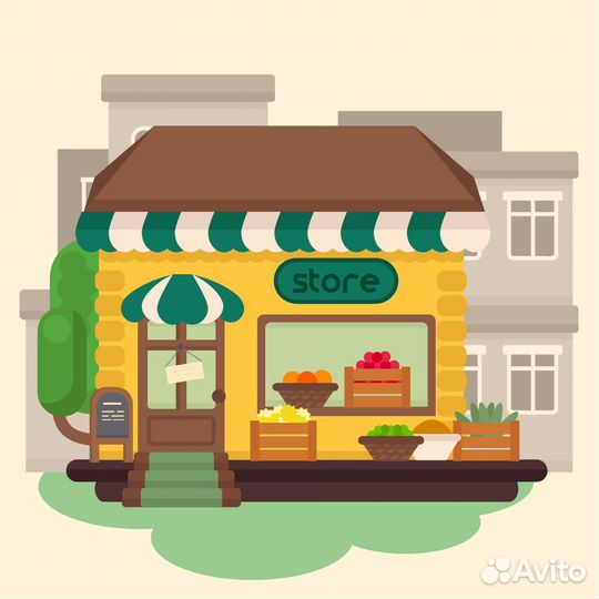 Продавец в продуктовый магазин