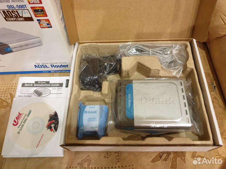 Adsl2+ роутер D-Link DSL-500T