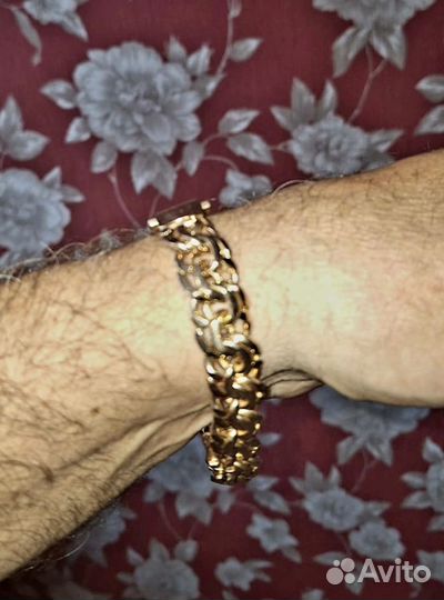 Мужской золотой браслет 585