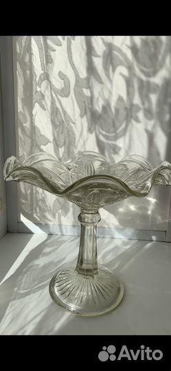 Ваза для фруктов на ножке СССР