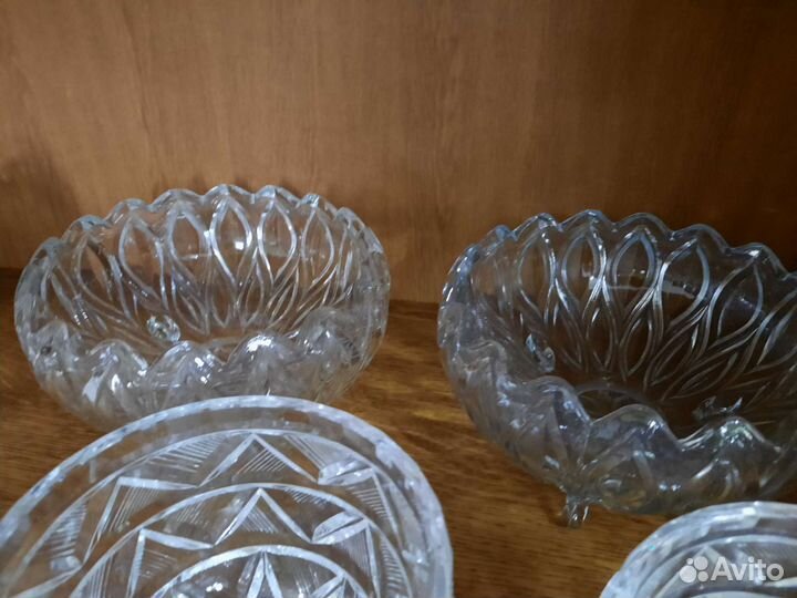 Хрусталь СССР вазы и конфетницы