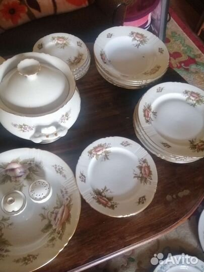 Столовый сервиз фарфор СССР дфз