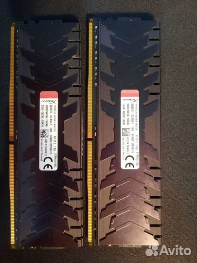 16Gb (2x8) DDR4 2666MHz Kingston HyperX Predator